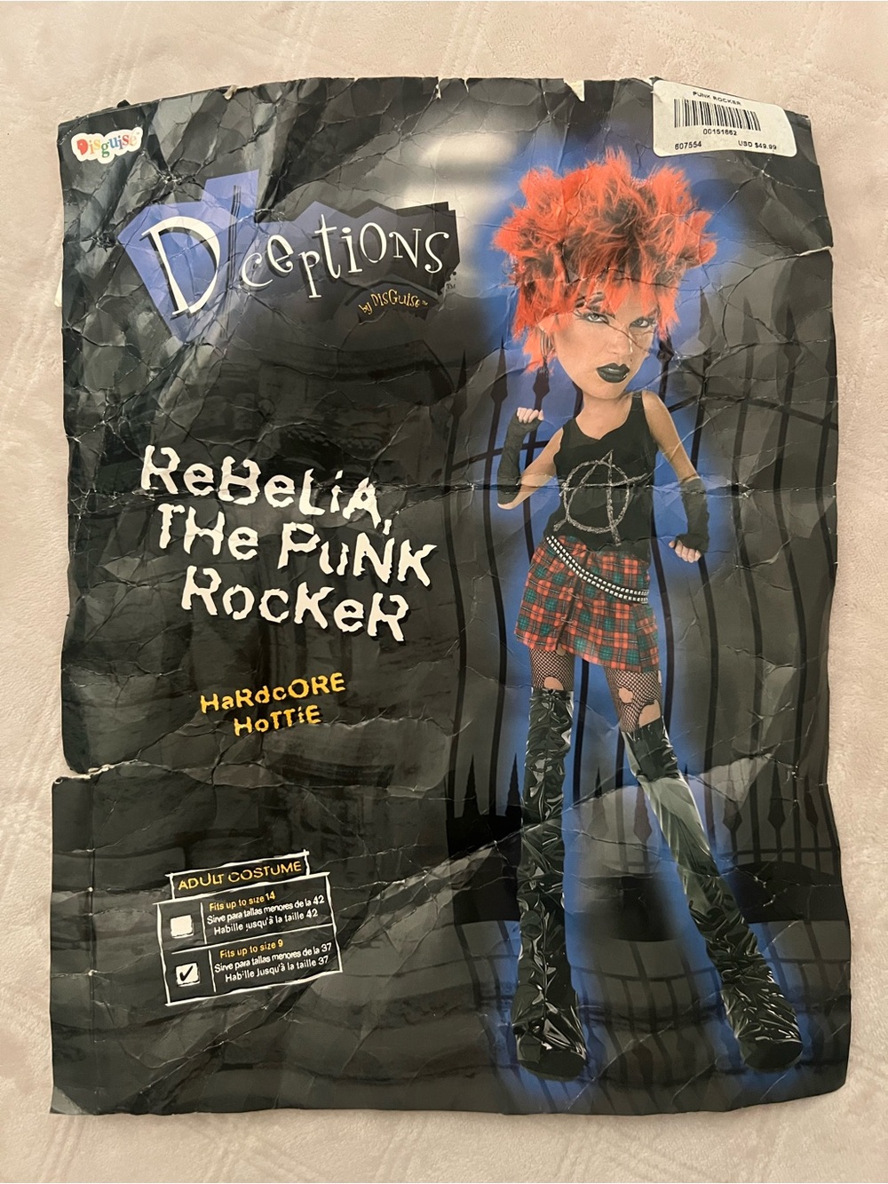 ReBelia The Punk Rocker Womens Halloween Costume - Disguise